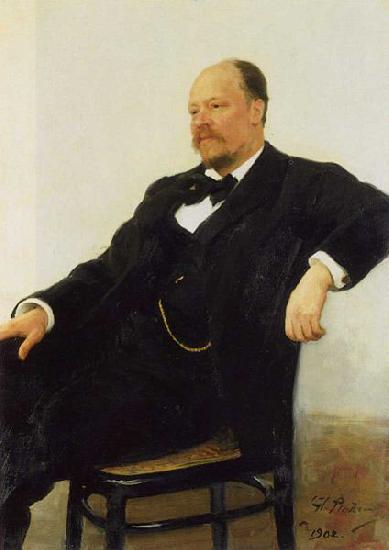 Ilya Yefimovich Repin Portrait of the composer Anatoly Konstantinovich Lyadov Sweden oil painting art